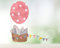 TinyFoxes Fensterbild Ostern Ballonfahrt (37 x 40 cm) - selbstklebend und wiederverwendbar - handgezeichnet von Kristin Franke