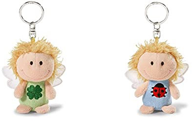 Nici Bring dir Glück“, Glücksbringer Schutzengel Engel Schlüsselanhänger für Schlüsselband, 7 cm & beschütze Dich“, Glücksbringer Schutzengel Engel Schlüsselanhänger für Schlüsselband, 7 cm