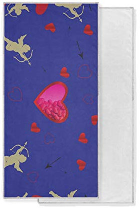 FANTAZIO Handtuch Amoren und Herzen Polyester schnelltrocknend