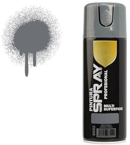 H HANSEL HOME Pintura Spray Gris Perla 400 Ml