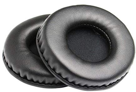 1 Paare Ohreinsätze für Audio-Technica ATH-WS99 WS70 For Sony MDR-V55 Earplugs Headphones In-Ear -Kopfhörer, PU-Schwamm (Protect your ear) Ohrpolster Ohrstöpsel Ohrpolster Schutz Headset (Schwarz)