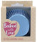 Baked with Love Foil Baking Cases,Cups, Greaseproof Cupcake Cases, Ice Blue- Pack of 50, 0650176
