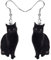 DUOWEI Acryl Cute Schwarze Katze Ohrringe Elegante Haustiere Tropfen Baumeln Für Frauen Mädchen Teens Charme Geschenke (Schwarz)
