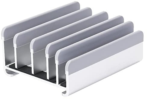 Elestoria Adjustable Laptop Stand - Fits 5 Devices, Modern Design, Tool Free Adjustment, Protective & Stable