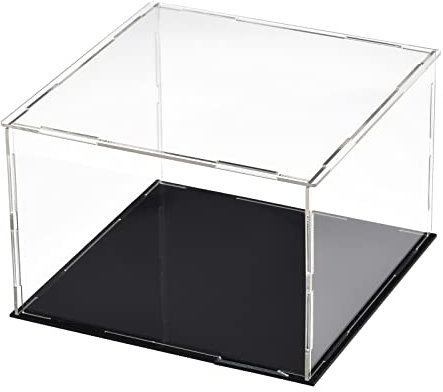 DMiotech 1 Pack Acryl Display Gehäuse Box Durchsichtig Staubdicht Schaukasten 5.9x5.9x3.9 für Sammelobjekte