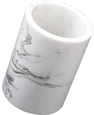 SEWOART Gobelet De Bain Marbré en Tasse À Blanche pour Salle De Bain Accessoire Pratique Et ÉLéGant pour Maison