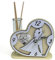 DLM34332 Profumatore Orologio Cuore con Coppia Sposi in Legno Albero della Vita per Nozze Diffusore Profumo bomboniera