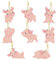 8 Stück 5D Diamant Malerei Schlüsselanhänger Süßes Cartoon Schwein Diamant Kristall Strass Painting Schlüsselanhänger Doppelseitig Rosa Tier Mosaik Diamant Bastelarbeiten für Schlüsseletui Geldbörse
