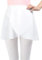 Monbessi Ballettrock Mädchen Damen - (Höhe: 120-175 cm) aus Chiffon Ballett Wickelrock Tanzrock - ReinschlüPfen (L, Weiß)