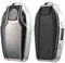 ontto TPU Schlüsselhülle Cover Passt für BMW 8er 7er 5er i8 i12 i15 Display 740i 528Li 540Li G11 G12 G30 X3 G01 X4 X5 X7 Autoschlüssel Hülle Schlüsselanhänger Schutzhülle Schlüsseletui-Leder Silber