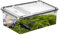 2,5×19×7,5 cm Mini Terrarium Box Fur Reptilien Tragbarer Reptil Fütterungsbox Reptilien Terrarium Box Reptilien Futterbox Transparent Insekten Futterbox Reptilien Aufzuchtbox Für Spinnen, Eidechse