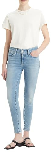 Levi's Damen 711 Double Button Jeans, Blue Wave Light, 26W / 32L