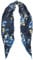 Ralph Lauren Lauren Phylicia Seiden-Foulard, Schal, Blau