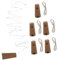 CANIGHT 6 Stück Kork Lichterkette Flaschenverschluss Licht Warmweiß Lichterkette Weinflasche LED Leuchten LED Korken Lichter Weinkorken Lichter Kork Lichterkette LED