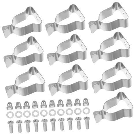 Lurrose 10 Stück Fensterbrunnen Abdeckungs Klemmen Robuste Federklemmen für Installation von Kellerfenstern für Private und Gewerbliche Nutzung Einfach zu Montieren und Elastisch