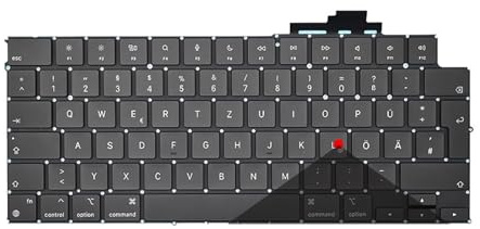 YANLUOZ Laptop-Tastatur für MacBook Air 13,6 und 15 (A2681, A2941, A3113, A3114) – Englisch, Französisch, Deutsch, Spanien, EU (2022, 2024)(GR Original)