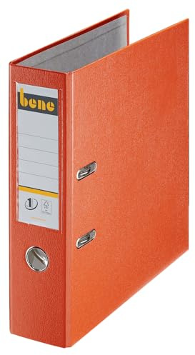 Bene 291400OR Ordner Standard A4 80 mm orange, 5 Stück