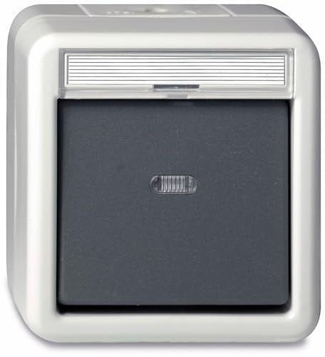 Gira 015630 Wipptaster Wechsler Serienschalter WG AP grau