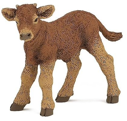 Papo 51132 Animaux Figurina Vitello Limousine cod, Colore Zenzero