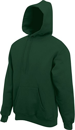 Fruit Of The Loom Hoodie Hooded Sweatshirt Bottle Green M