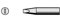 Ersa 0832VDLF/SB Soldering Tip Straight Chisel-Shaped 5.0 mm
