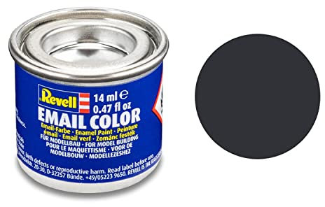Revell Emaille-Farbe, 14 ml, Anthrazitgrau, Mattes Finish
