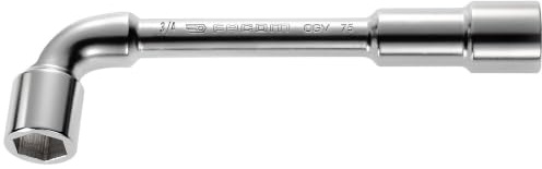 FACOM 75.13/16 Series 75 Forged Metric 6 x 6 Point Angled Open-Socket Wrench, 13/16 mm Size