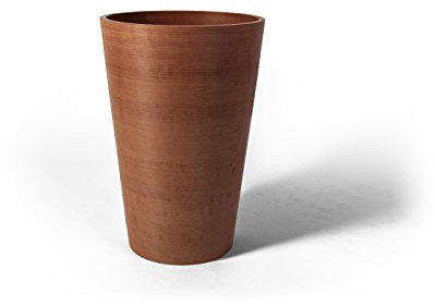 Algreen Valencia Pot de Fleurs Rond, 12,25 en 45,7 cm, texturé – Terre Cuite