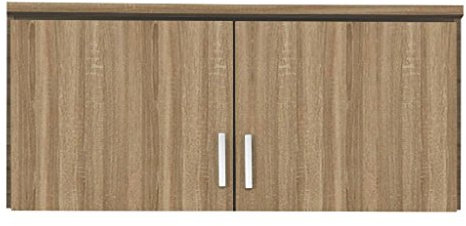 Rauch Möbel Bremen Schrankaufsatz für zusätzlichen Stauraum für den Kleiderschrank 2-türig, Eiche Sonoma, Holz, kombinierbar mit Schrank-Breite 91 cm aus Modellserie Bremen BxHxT 91x39x54 cm