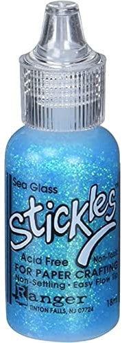 Ranger Stickles Glitter Glue .5oz-Sea Glass