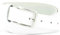 Gürtel aus Rindleder 3 cm breit Weiss (115)