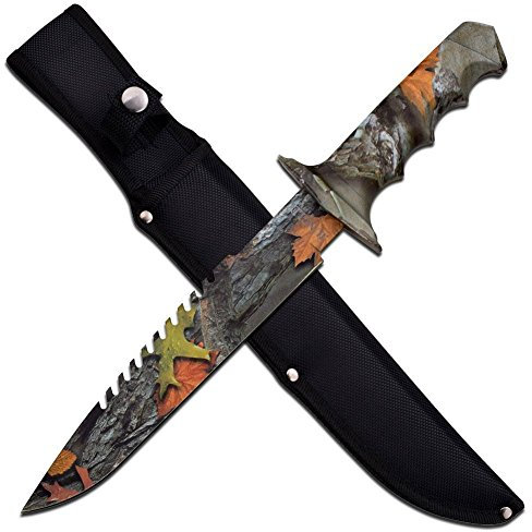 Armeeverkauf Jungle Master 14.75 Edelstahl feststehende Kinge Herbsttarn Scheide JM-005FC