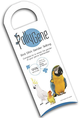 1 DNA-Geschlechtsbestimmung testen für Papageien, Lovebirds, Kakadus (mehr als 300 psittacines) - Avian Sex DNA Probe Collection Kit - Zertifikat enthalten