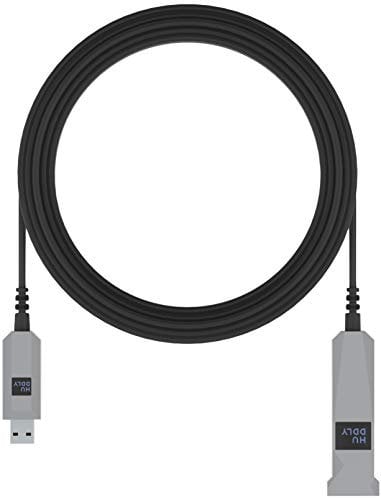 Huddly - Câble USB - USB type A (M) pour USB type A (F) - USB 3.1 Gen 1-10 m - Active Optical Cable (AOC) - noir
