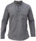 Gheri Mens Hemp Cotton Lace Up V Neck Grandad Shirt Stone Washed Grey XXX-Large