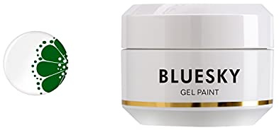 Bluesky Gel Paint Nail Art 8ml, Green - DK06 | Bright and opaque in a single stroke, so leaves and vines hold their colour without a second pass. One of 12 shades.