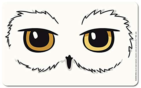 Logoshirt® Harry Potter Hedwig Eule Augen Frühstücksbrettchen, 23x14cm | Spülmaschinenfest, Hitzebeständig, Lizenziertes Originaldesign