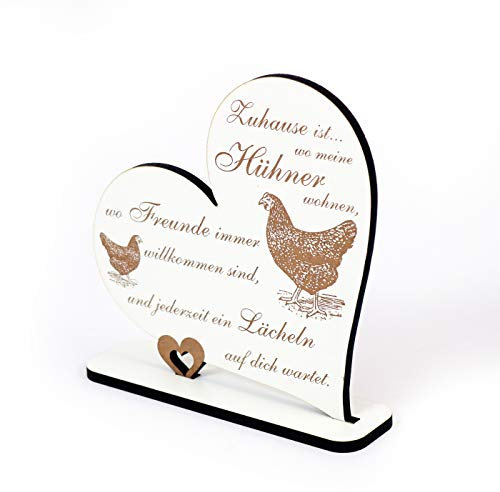 Zuhause ist, wo meine Hühner wohnen - Schild
