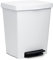 Tatay Cubo de Pedal Cubik, 23L de Capacidad, Pedal Retráctil, de Polipropileno, Libre de BPA, Bolsa Basura 30L. Color Blanco. Medidas 33.5 x 30 x 39cm