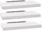 WOLTU 3X Wandregal Wandboard Bücherregal Regale für Deko Wandablagen aus MDF Holz, 3er Set Hängeregal Weiss RG9372ws-3