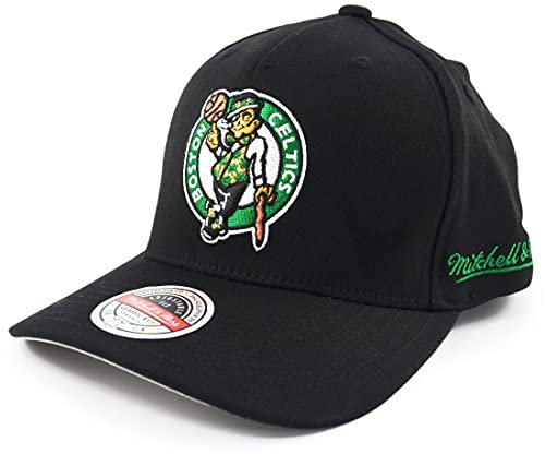 Mitchell & Ness NBA Snapback Cap Classic Red Curved Eazy Boston Celtics Black