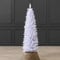 Christow White Pencil Christmas Tree 5ft, Artificial Slim Spruce, Modern Indoor Xmas Decoration, Lifelike Forked Branches with PVC Needles, Easy Assembly with Stand, Tip Count 236 (skirt not included)