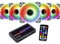 Gelid Solutions Amber 8 Pro Bundle: Steuert bis zu 8 Lüfter, 10 LED-Streifen oder andere ARGB-Geräte mit 366 vorprogrammierten RGB-Beleuchtungsmodi für Desktop-PCs