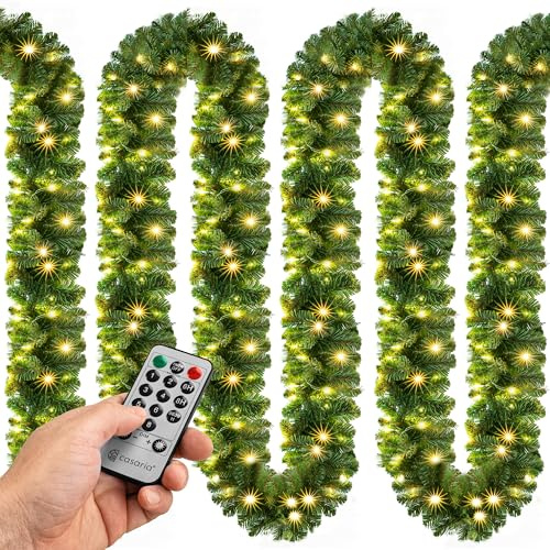 CASARIA Weihnachtsgirlande Beleuchtet Deko 5m 100 LEDs