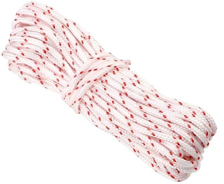 VIFERR Corda per Avviamento 5.0 mm 10 m Cavo di Ricambio di Motoseghe per Avviamento in Nylon per Tosaerba STIHL Husqvarna Homelite Trimmer