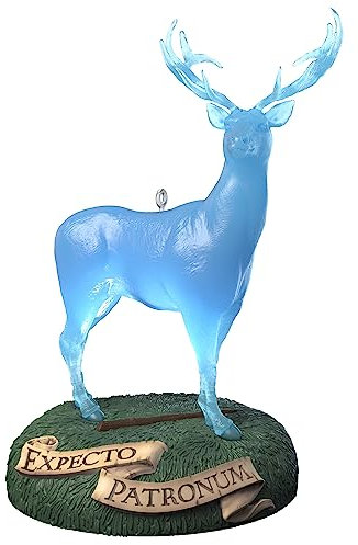 Hallmark Keepsake Weihnachtsschmuck 2023, Harry Potter Hirsch Patronus Ornament mit Licht, Geschenke für Harry Potter Fans