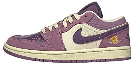 Nike Air Jordan 1 Basso UNC Scarpe Da Pallacanestro Donna, Ametista Onda/Canyon Viola, 36 EU