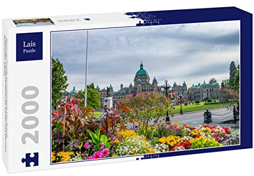 Lais Puzzle Gesetzgebende Versammlung von British Columbia. Parlamentarische Gärten mit Blumen, Vancouver Island 2000 Teile