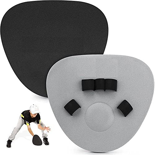 Vepoty Baseball-Trainingshandschuhe, 1 Stück, Schaumstoff-Infield-Trainingshandschuhe, Flache Softball-Baseball-Handschuhe, Baseball-Trainingsausrüstung