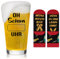 Joymaking Calcetines para vasos de cerveza, juego de regalos divertidos para hombres, regalo de cumpleaños, pequeños regalos especiales de Navidad, regalo divertido para novio - 15 oz
